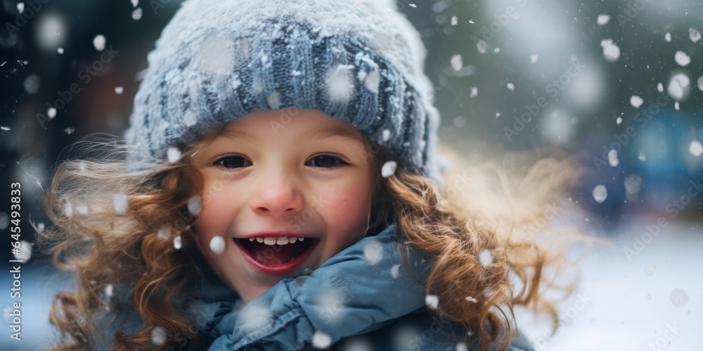 Pure Joy of Two Smiling Little Kids Playing and Chasing Snowflakes Around, Embracing the Delight of Childhood in a Winter Wonderland Pure Joy of Two Smiling Little Kids Playing and Chasing Snowflakes Around, Embracing the Delight of Childhood in a Winter Wonderland