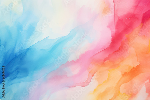 Abstract watercolor strokes creating a vibrant and artistic background
