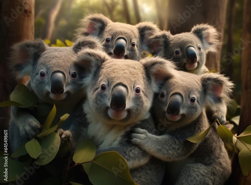 A group of koalas