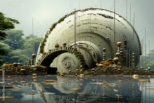 building snail-shaped structure of the future