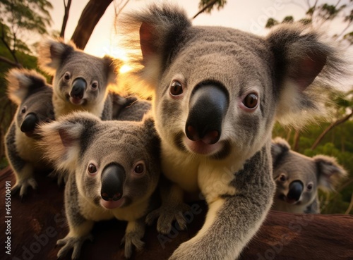 A group of koalas © cherezoff