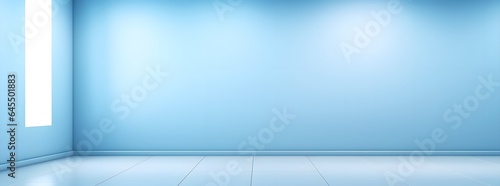 Blue Radiance: Interior Background with Sunlight on Wall and Floor for Product Presentation, Background