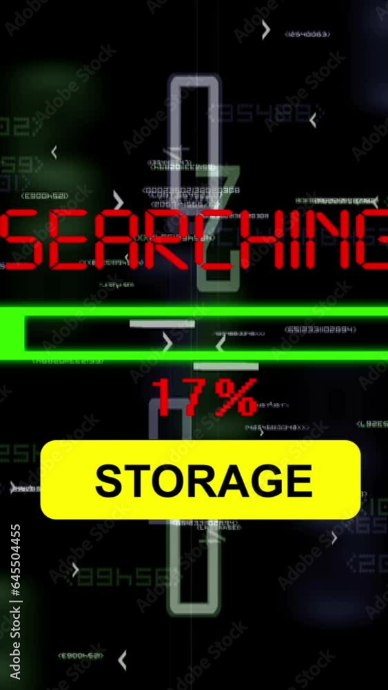 Searching for storage vertical video