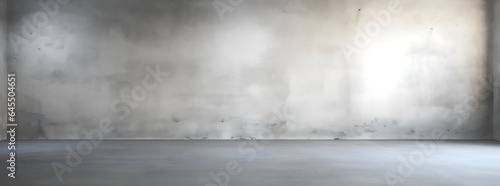 Industrial Elegance: Light on Gray Plaster Wall for Product Presentation, Background