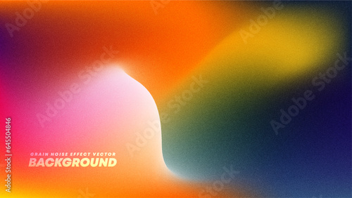grainy warm gradient with noise orange black purple red blue colors banner poster cover abstract background design. gradient grain noise effect for social media, trendy Warm tone, and vintage style