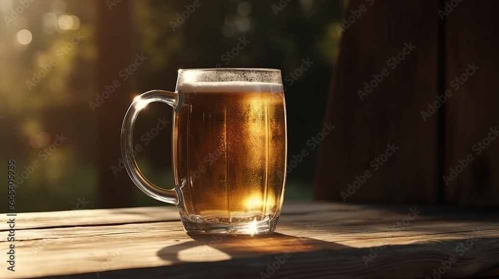 Beer in glass. Created with Generative AI technology. Beer in glass. Created with Generative AI technology.
