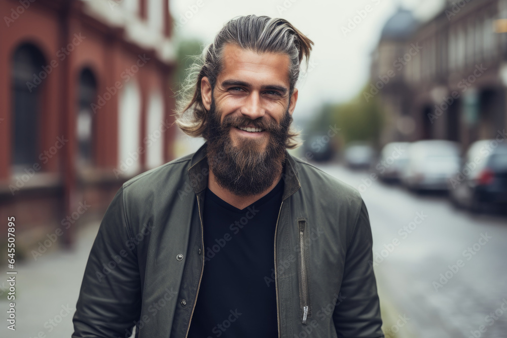 Portrait of a smiling hipster model Portrait of a smiling hipster model