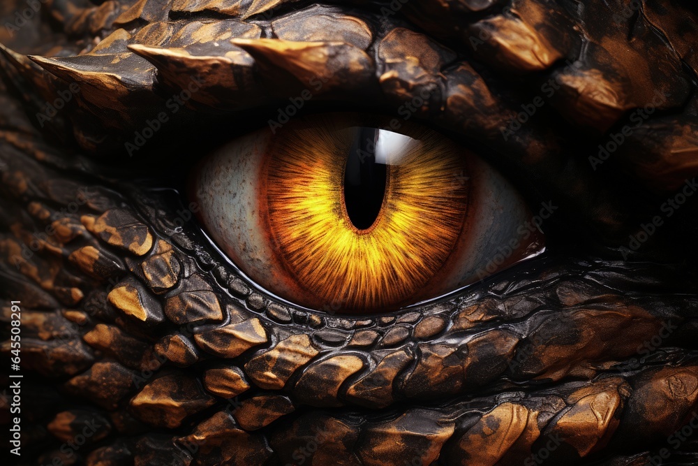 Medieval mystical dragon eye, fantasy and fiction concept. Generative AI Medieval mystical dragon eye, fantasy and fiction concept. Generative AI