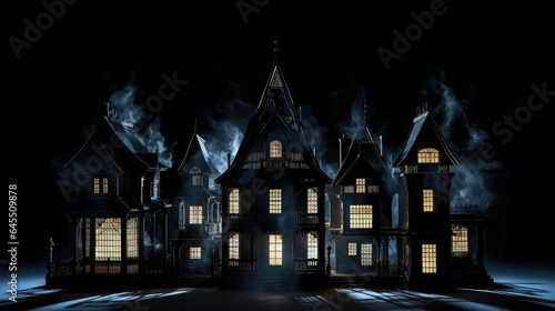  Spooky Haunted House Decorationsed  Halloween style 