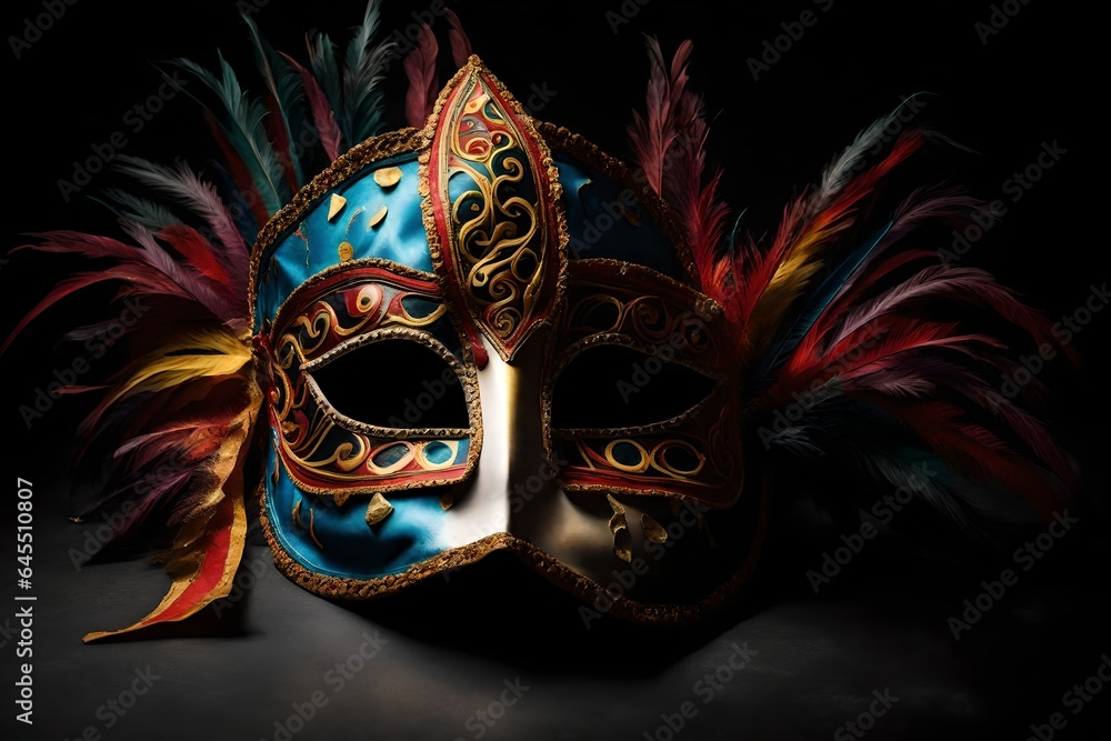 Venetian carnival mask, generative AI 
