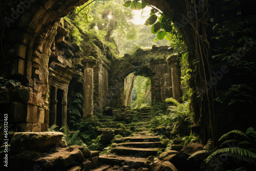 Tela Ancient ruins amidst lush foliage