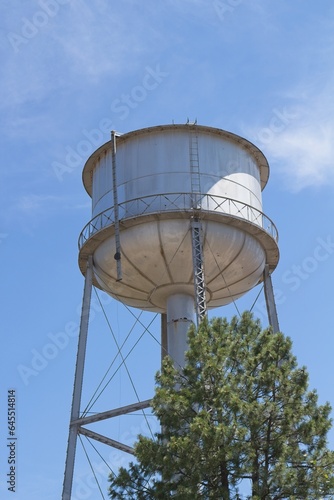 Old water tower in Flagstaff, Arizona.