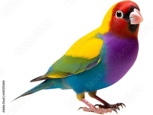 No Background: Gouldian Finch Gaze