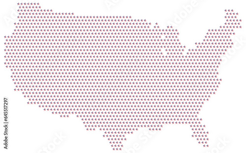 USA map. United States. Vector file 