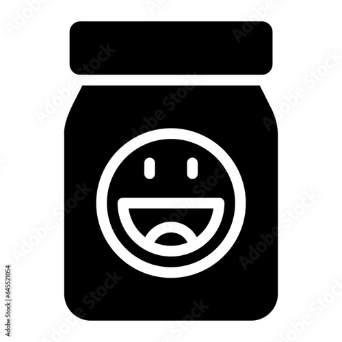 antidepressant glyph icon