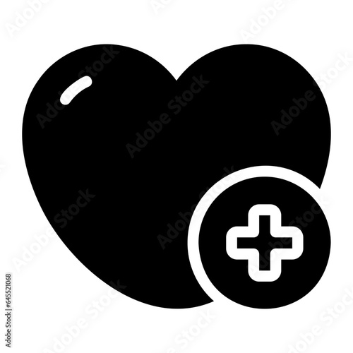 heart glyph icon