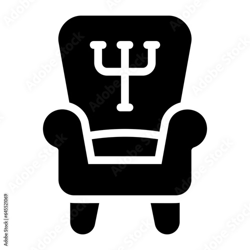 chair glyph icon