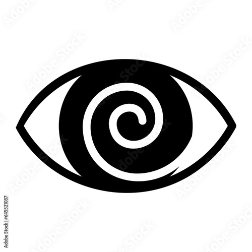 hypnosis glyph icon
