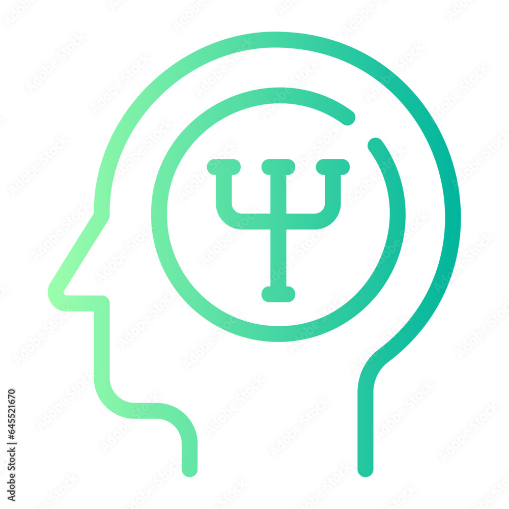 psychology gradient icon psychology gradient icon