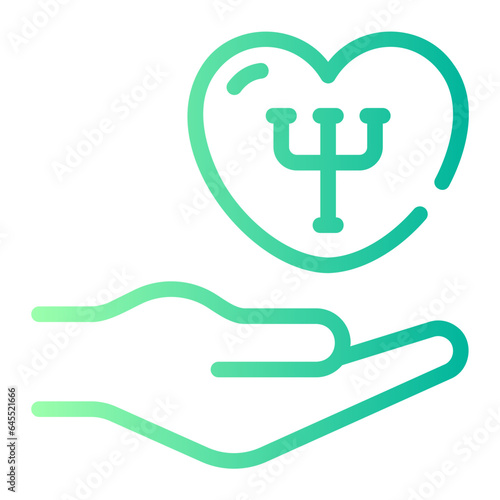 psychologist gradient icon