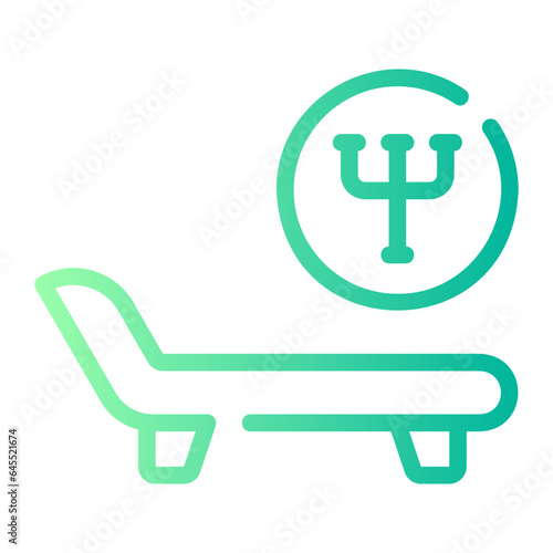 sofa gradient icon