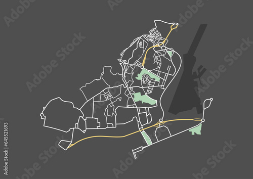 City map layout
