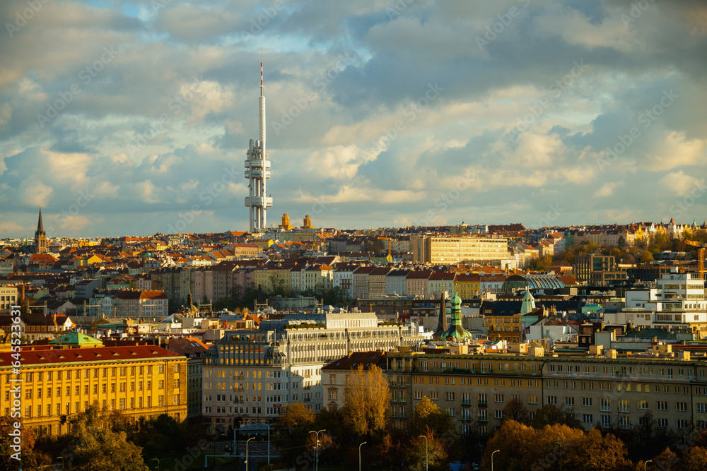 landscape with Zizkov Television Tower