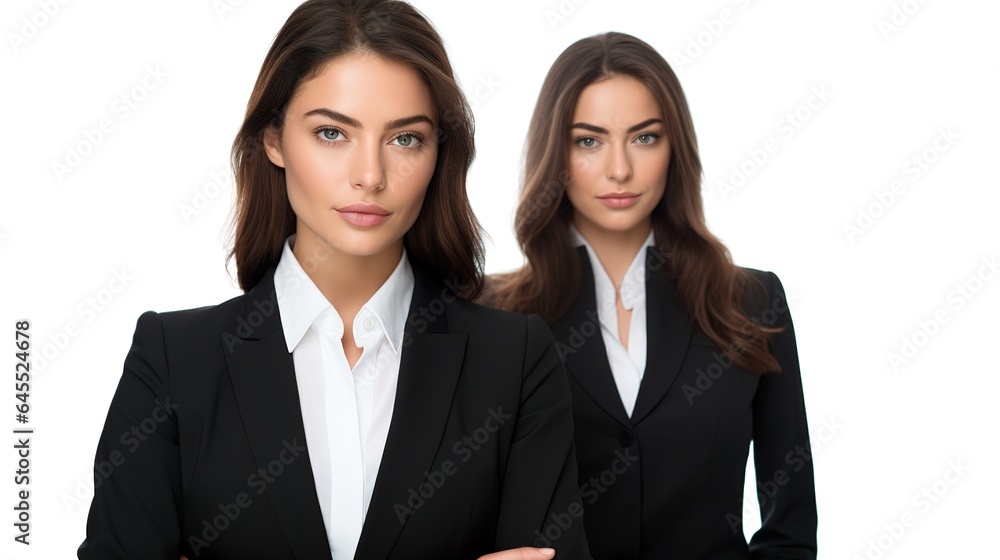 Young businesswoman on a white studio backdrop Young businesswoman on a white studio backdrop