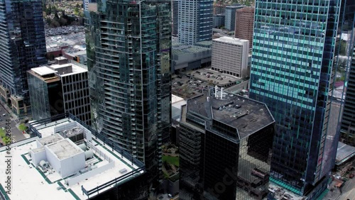 Bellevue Washington Skyscraper Buildings Aerial View