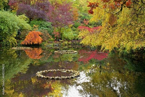 Autumn Colors at Butchart Gardens, Victoria, BC, Canada