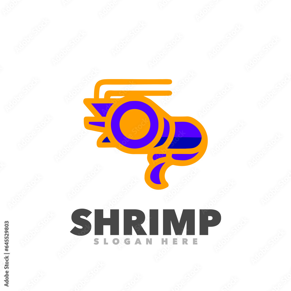 Fototapeta premium Shrimp logo 