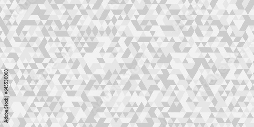 Abstract gray and white small squre geomatric triangle background. Abstract geometric pattern gray and white Polygon Mosaic triangle Background, business and corporate background.