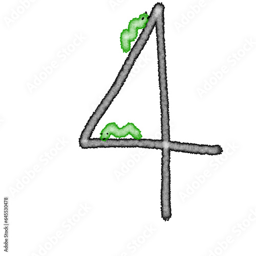 arabic numerals number 4