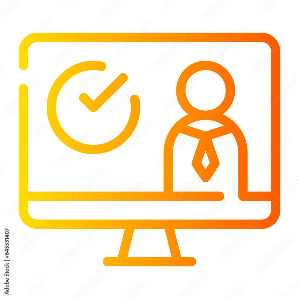 television gradient icon television gradient icon