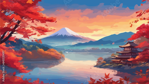 Japanese in autumn 