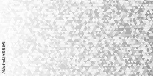 Abstract gray and white small squre geomatric triangle background. Abstract geometric pattern gray and white Polygon Mosaic triangle Background  business and corporate background.