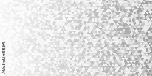 Abstract gray and white small squre geomatric triangle background. Abstract geometric pattern gray and white Polygon Mosaic triangle Background, business and corporate background.