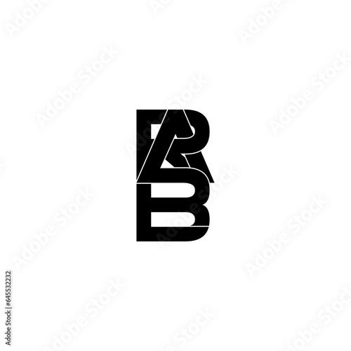rab typography letter monogram logo design