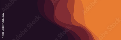 orange wave illustration vector illustration good for wallpaper, backdrop, background, web banner, and design template 