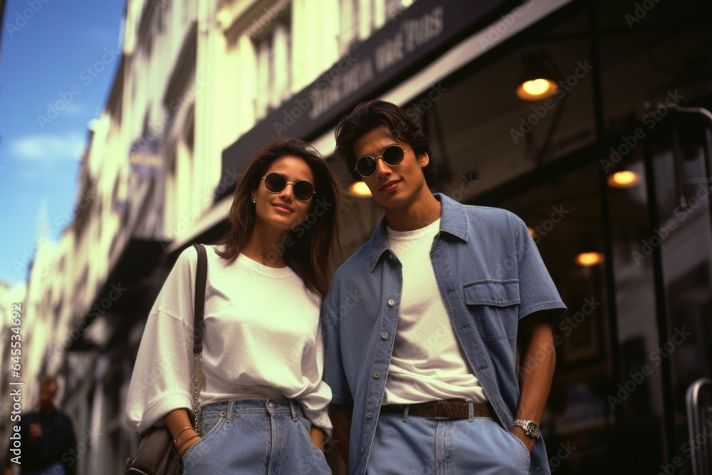 Nostalgic Paris: A couple's 1990s romance on the city streets.