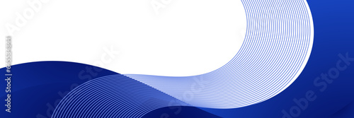 abstract blue wave background with lines and copy space area