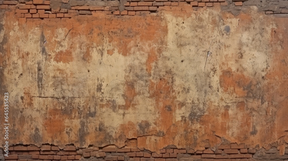 Old red brick wall background, abstract texture pattern backdrop