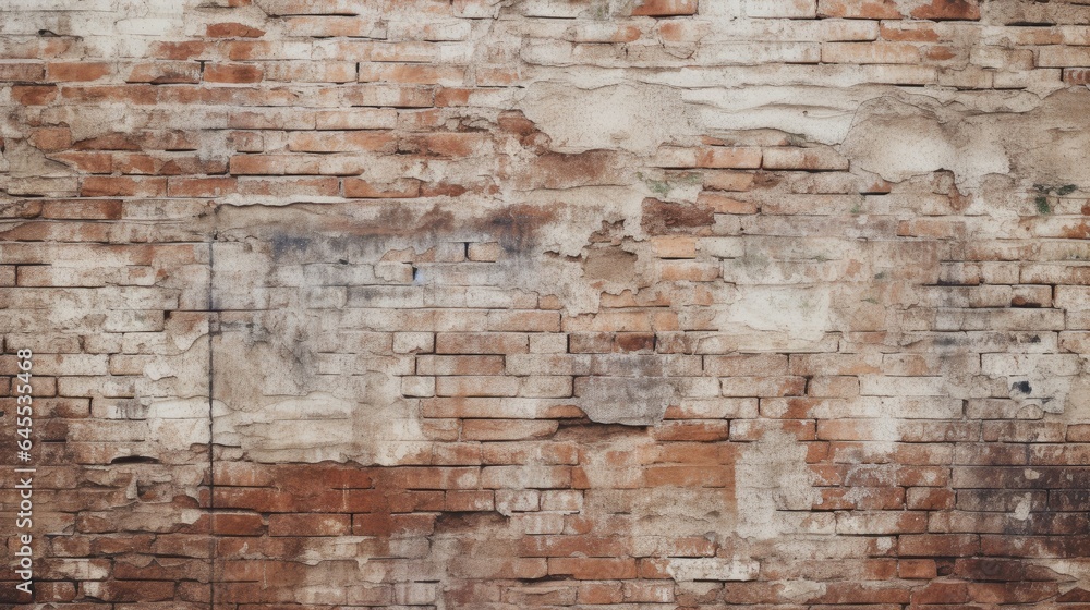 Old red brick wall background, abstract texture pattern backdrop