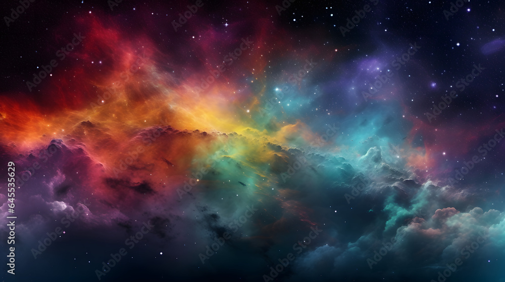 星雲銀河の背景 No.044  The Background of the Nebula Galaxy Generative AI