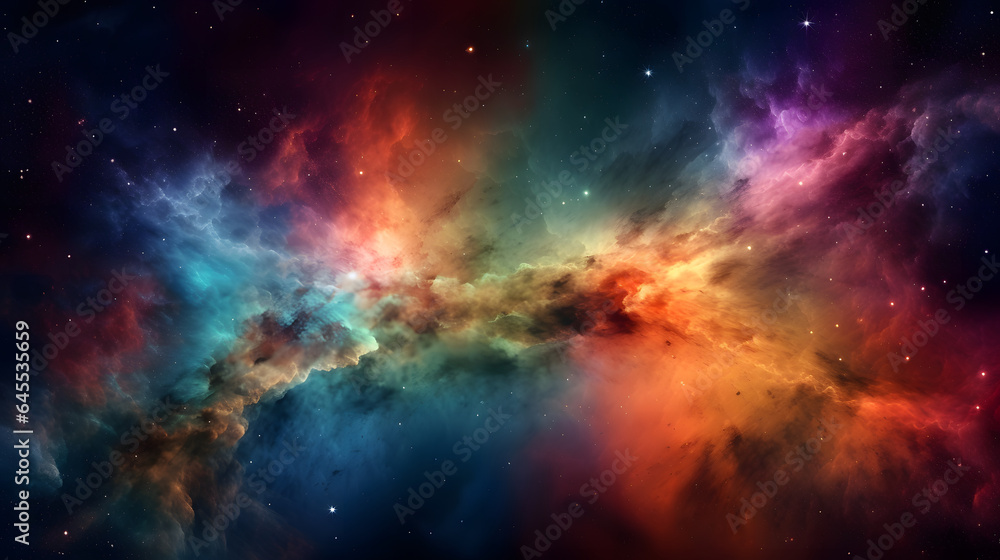 星雲銀河の背景 No.054  The Background of the Nebula Galaxy Generative AI