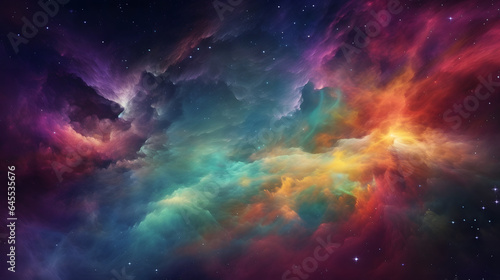 星雲銀河の背景 No.066 The Background of the Nebula Galaxy Generative AI