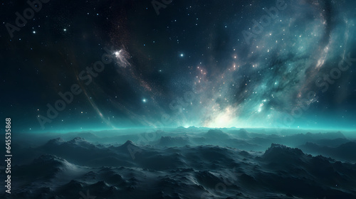                       No.056  The Background of the Nebula Galaxy Generative AI