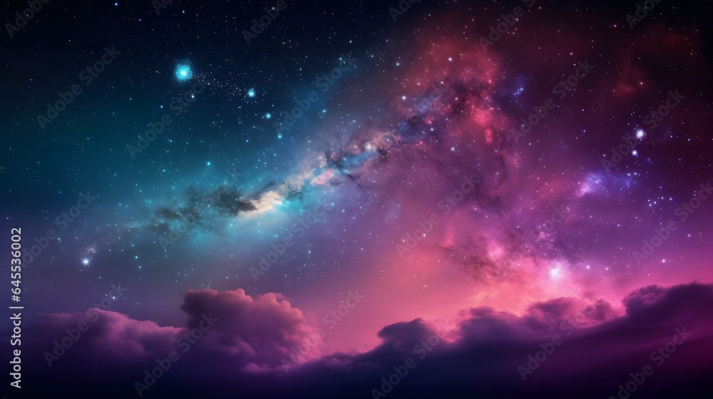 星雲銀河の背景 No.088  The Background of the Nebula Galaxy Generative AI