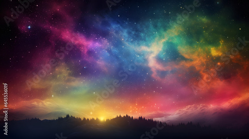 星雲銀河の背景 No.091  The Background of the Nebula Galaxy Generative AI © Lumin5e616f1