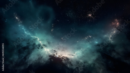                       No.093  The Background of the Nebula Galaxy Generative AI